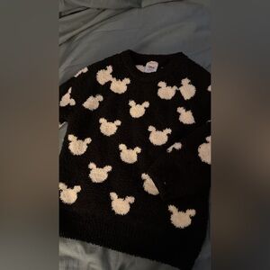 Hanna Andersson Black and White Mickey Disney Kids Sweater